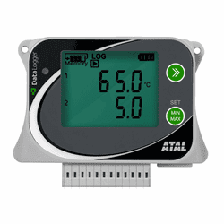Toon details voor ATU-15 Datalogger met 2 ingangen voor externe temperatuur sensoren en 2 ingangen voor 0-10V processignalen Afbeelding van ATU-15 Datalogger met 2 ingangen voor externe temperatuur sensoren en 2 ingangen voor 0-10V processignalen