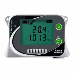 Toon details voor ATU-18 Datalogger voor temperatuur, RV en atmosferische druk met interne sensoren Afbeelding van ATU-18 Datalogger voor temperatuur, RV en atmosferische druk met interne sensoren