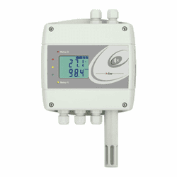 Show details for STR-102 Temperatuur en  RV regelaar met 75mm voeler en 2x relais uitgang Picture of STR-102 Temperatuur en  RV regelaar met 75mm voeler en 2x relais uitgang