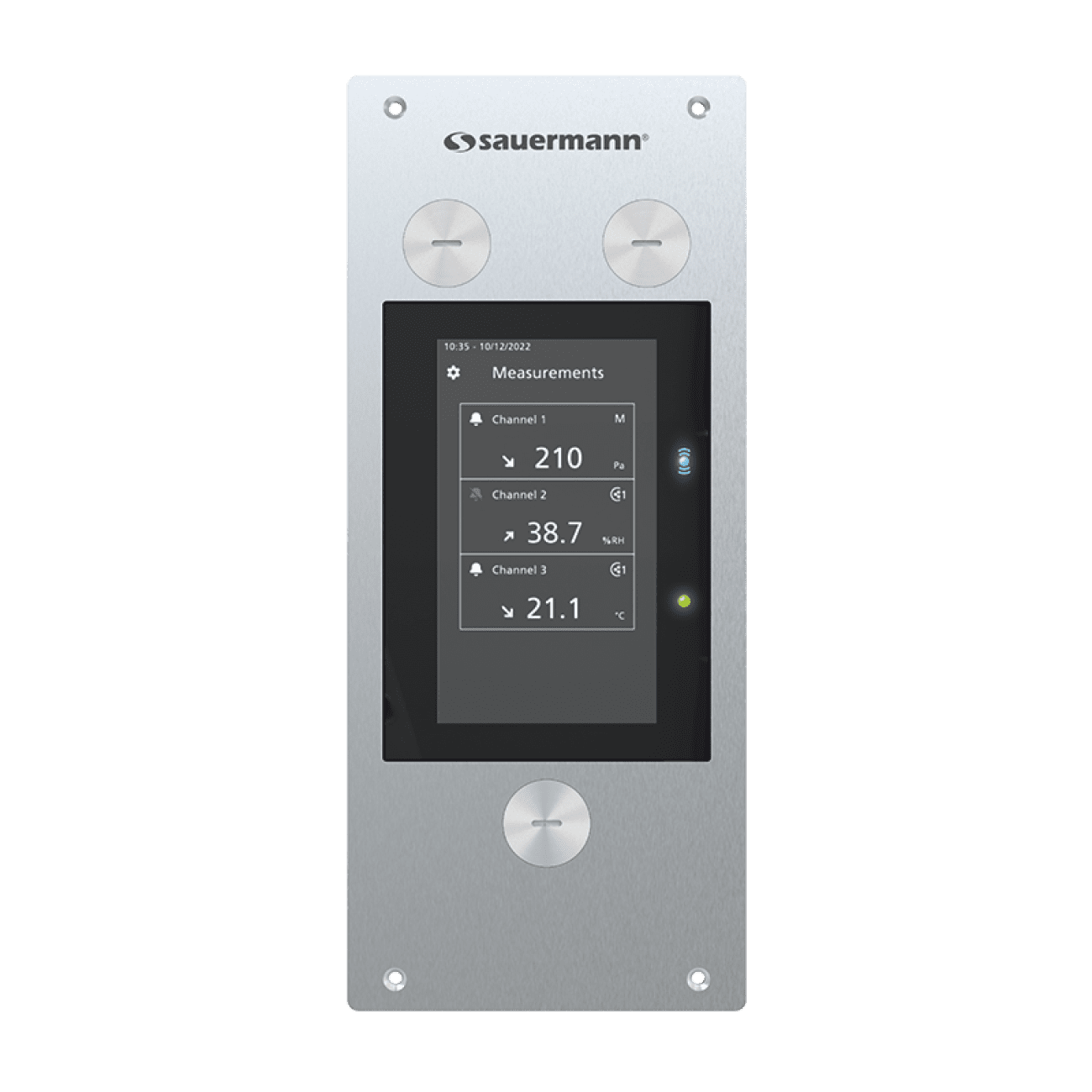Picture of Sauermann flush mount transmitter for cleanrooms series Si-CPE320