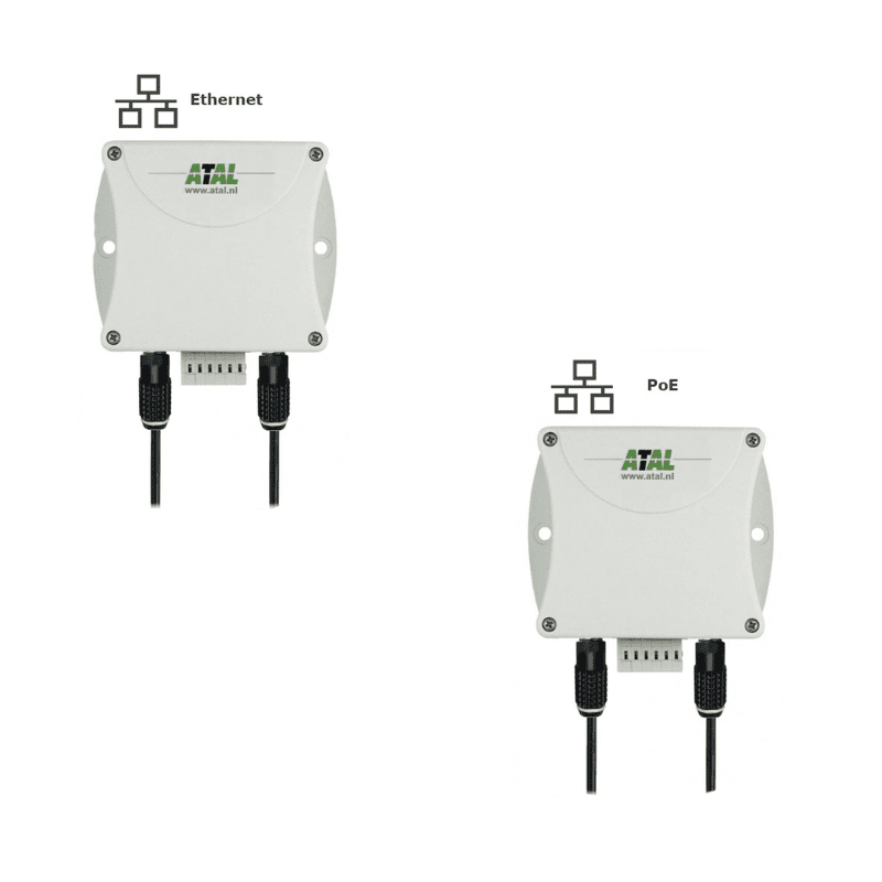 EPND-2S-3C Ethernet monitoringsysteem met 2 sensor en 3 contactaansluitingen