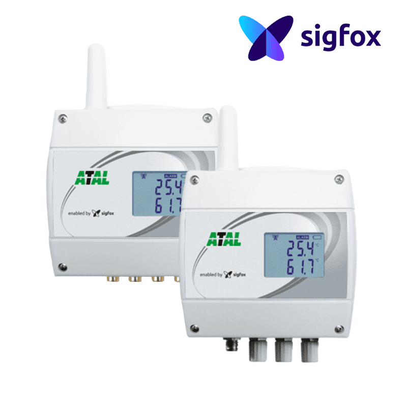 ASF-05 Draadloze 4-kanaals temperatuur sensor met Sigfox communicatie