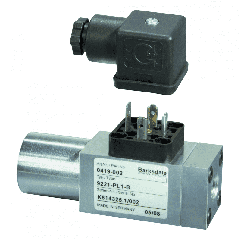 Barksdale hydraulic pressure switch series 9000